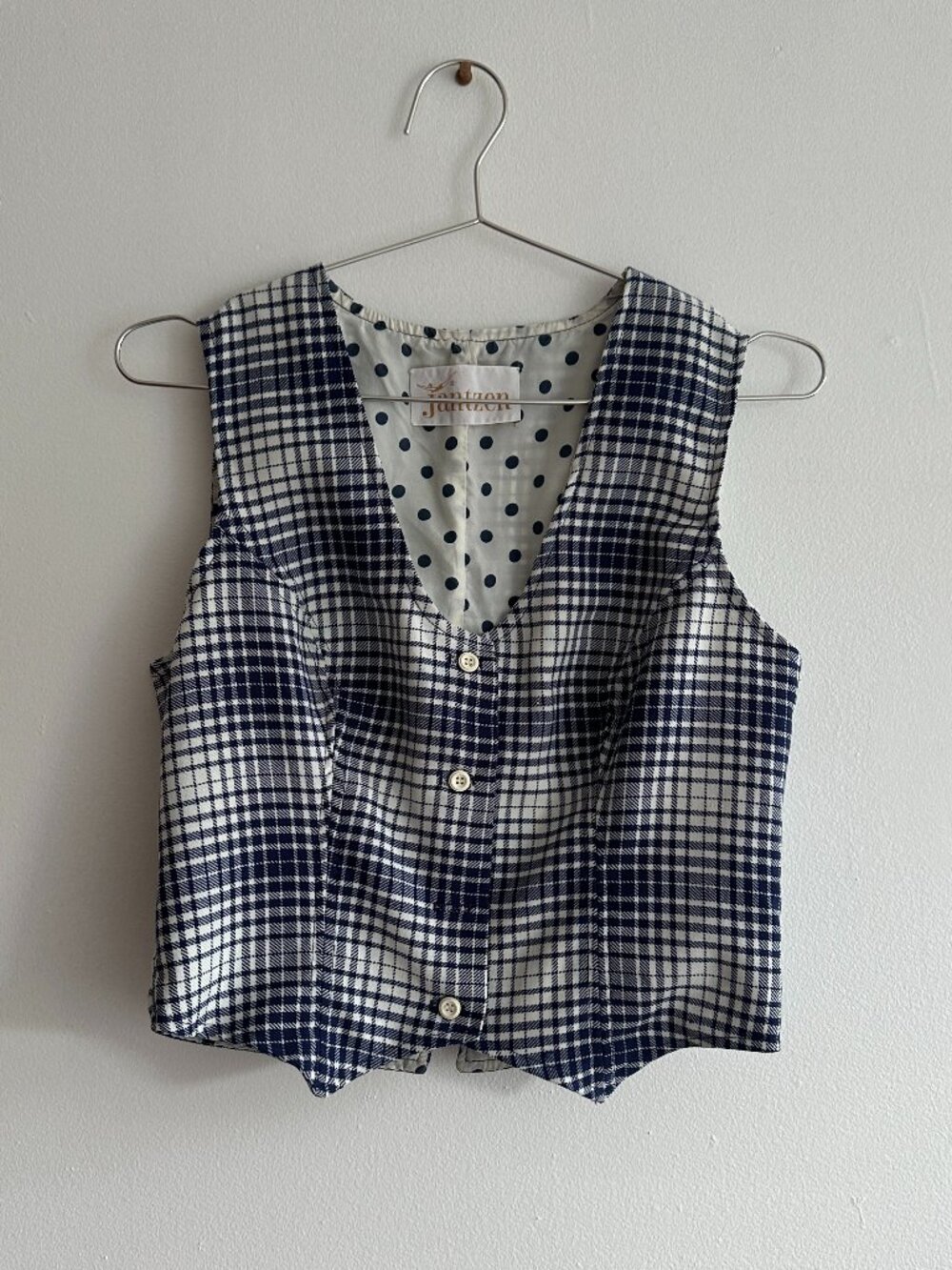 Vintage Jantzen Stripe & Polka Dot Vest - Picture 4 of 13
